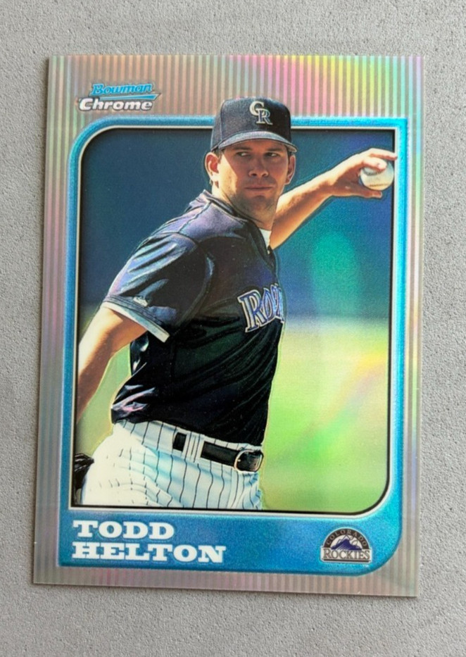 1997 Bowman Chrome Refractor #r227 Todd Helton EXMT or Better Colorado Rockies