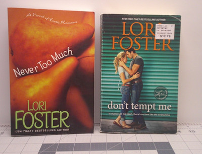 LORI FOSTER ROMANCE Lot of 2 Paperback Romance