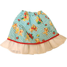 My pretty butterfly childrenwear Vintage girls size 5 teddy bear skirt blue whit