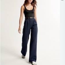 NWOT Abercrombie Fitch Curve Love Sloan Pant in Navy 29/8L