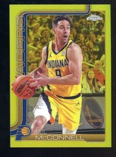 2025-26 Topps Chrome Yellow Refractor #11 TJ McConnell Warriors 78/275