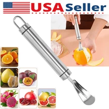 Stainless Steel Orange Peeler Easy Use Kitchen Citrus Peeler Tool Safety Silver