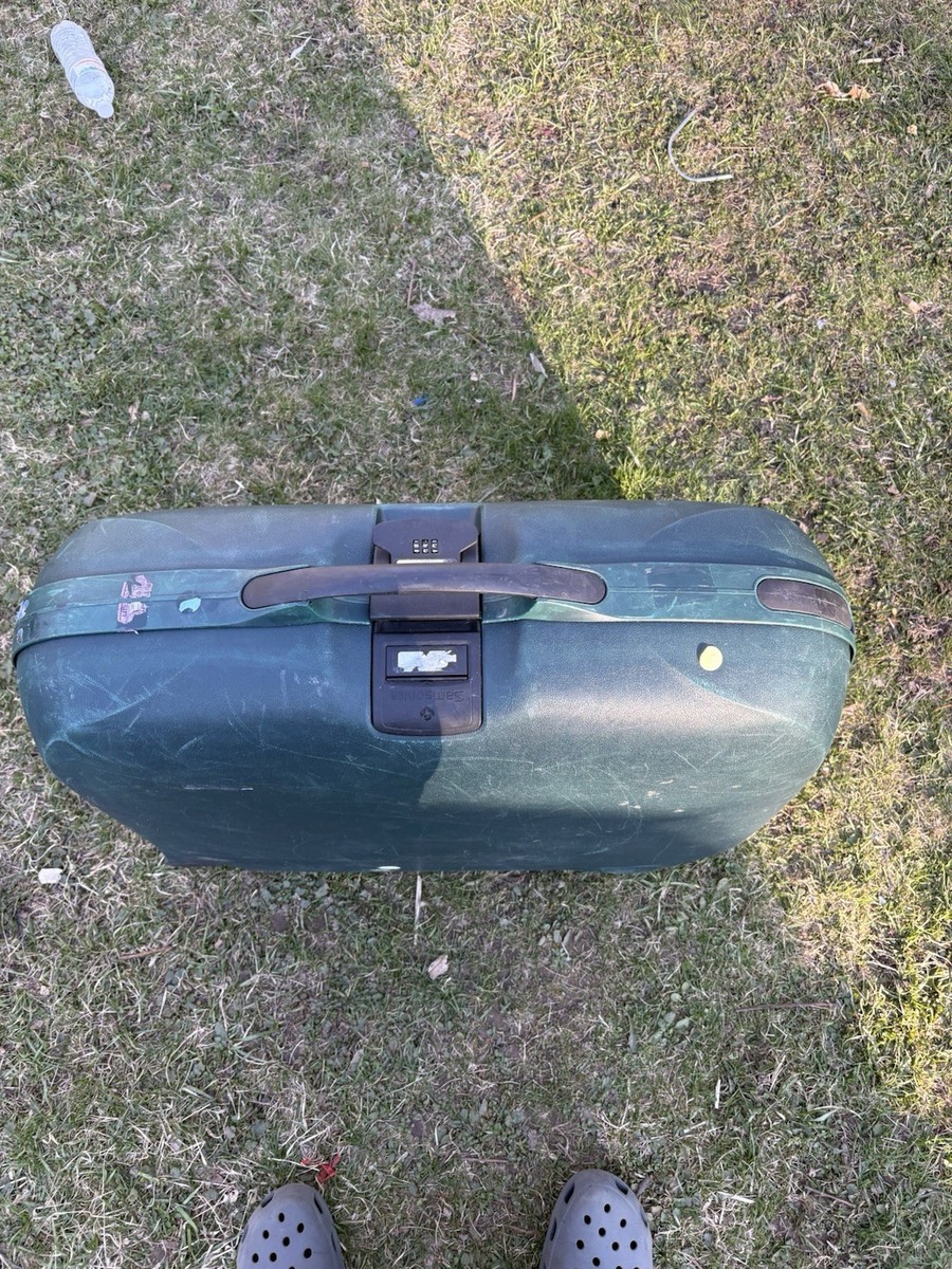 Vintage Samsonite Hard Shell Suitcase Combination Lock Green 29