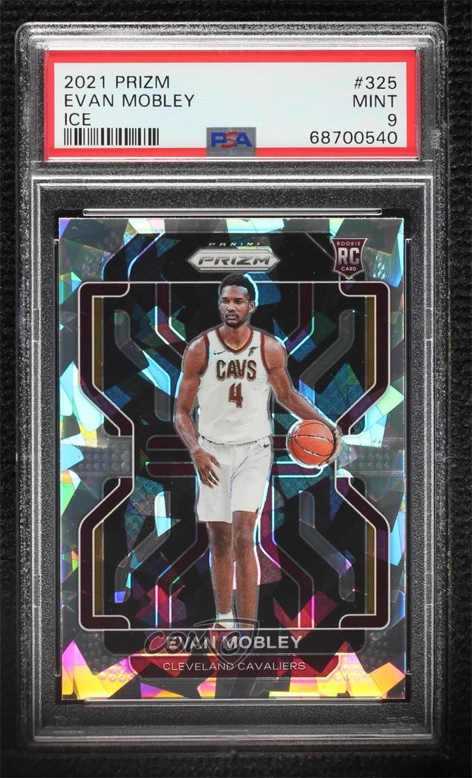 2021-22 Panini Prizm Ice Prizm Evan Mobley #325 PSA 9 MINT 2l4