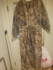 Camoflage Insulated Hooded Coveralls Size L. Gander Mt Guide Series