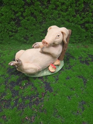 Piggin Piggin Full 1993 Schwein Figur David Corbridge Resin Ornament Essen