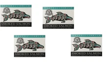 4 NEW BOXES OF ALASKA SMOKED SALMON BONLESS FILLET READY TO EAT 8 OZ 01/2030