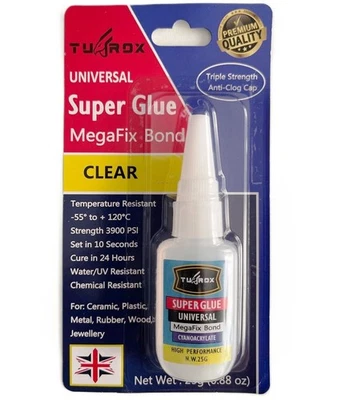TUFROX 25gm Super Glue Extra Strong General Purpose Industrial MegaFix Bond Super Glue