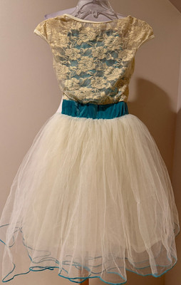 CURTAIN CALL Child Girls Costume Dance Tutu Lace Dress E2218 - CME Medium