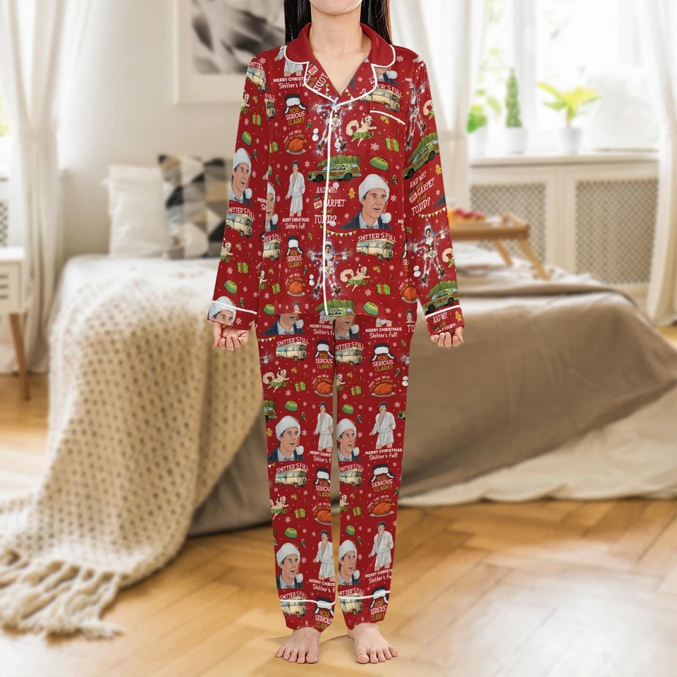 Juego de pijamas de vacaciones de Navidad Griswold National Lampoon's Christmas Vacation Foto 4 de 4