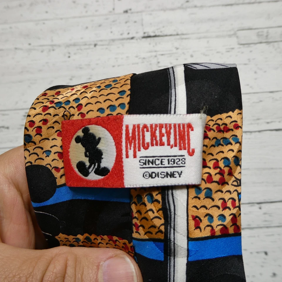 Corbata vintage Mickey Inc Disney para hombre talla única seda baloncesto Goofy Mickey Ref 90s Foto 4 de 4