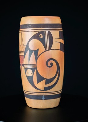 Vintage Hopi Cylinder Pot by Sadie Adams also known as ''Flower Woman''