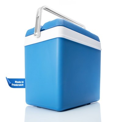  Kühlbox 24 Liter blau/weiß - Isolierbox mit bis zu 11 Std. Kühlung 