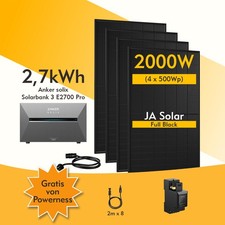 Balkonkraftwerk 2000W mit Speicher Anker Solix Solarbank 3 E2700 Pro …