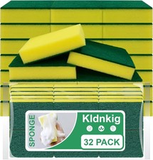 Kitchen Scrub Sponges 32 Count, Non-Scratch Scrub Dish Sponges for Cleaning, Eff