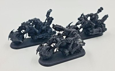 Ork Warbiker Warbikers Mob Space Orks Bike Bikes Warhammer 40K grundiert
