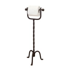 Free Standing Toilet Roll Holder Cast Iron Loo Roll Stand Dispenser Holder