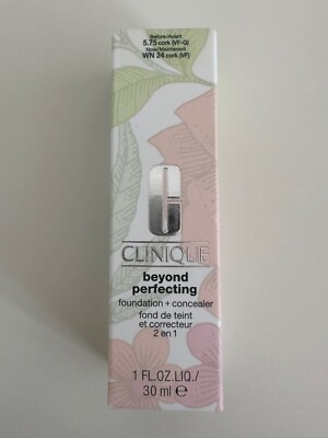 NIB Clinique BEYOND PERFECTING Foundation & Concealer WN 24 CORK Makeup