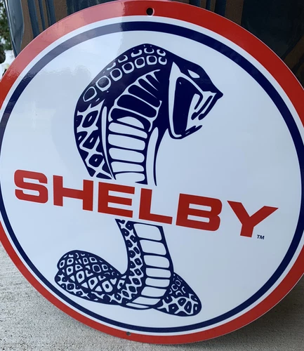 Vintage Style Shelby Cobra Ford  Oil Metal Heavy Quality Sign