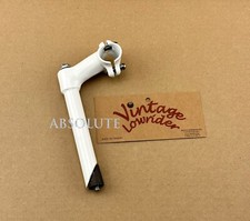 GENUINE VINTAGE LOWRIDER STEEL STEM (SIZE 21.1MM) W/ 2 BOLT KP-3 IN WHITE.