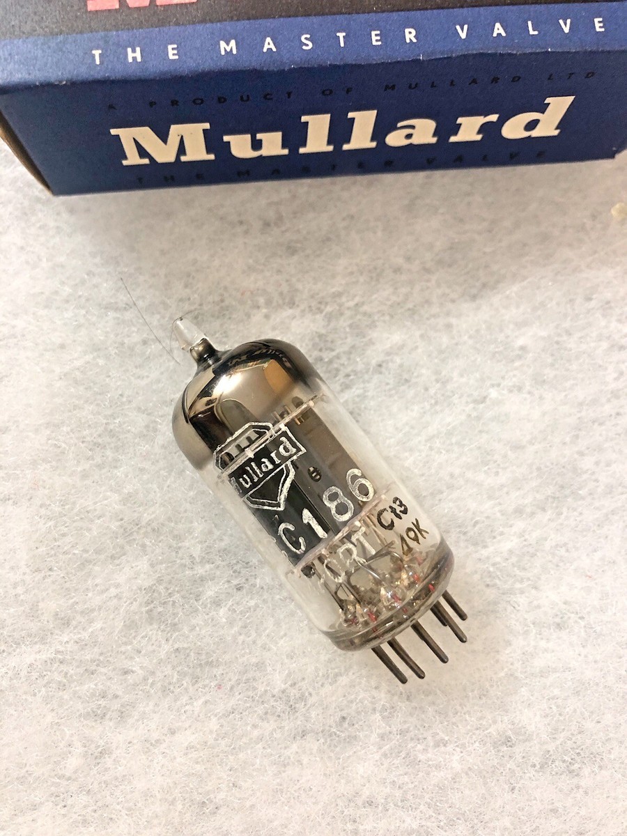 Amperex 7316 ECC186 12AU7 Mullard Label NOS NIB D Getter