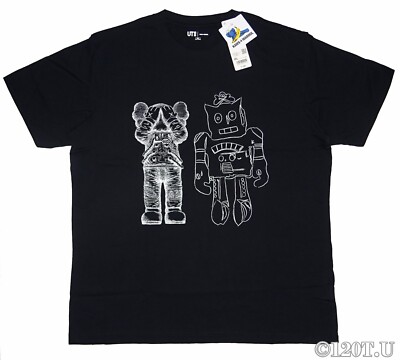 Uniqlo KAWS x Warhol UT Graphic T-Shirt Black 476351 Size M Uniqlo KAWS x Warhol UT Graphic T-Shirt Black 476351 Size M