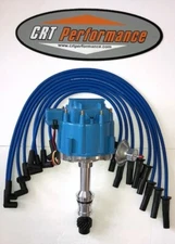OLDSMOBILE 260,307,350,403 & 455 BLUE HEI DISTRIBUTOR + 8MM USA SPARK PLUG WIRES