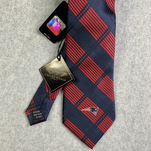 New England Patriots Neck Tie Red Blue NFL New NWT Eagles Wings