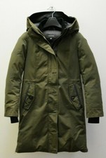 Mackage Women's Rena Leather Trim Parka Olive Size Us Xs Gently Used