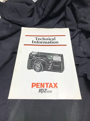 Pentax IQZoom Camera Manual - Technical Information, Vintage Booklet