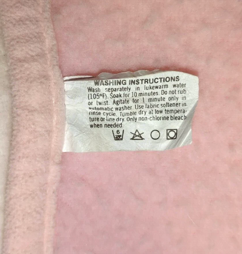 Manta bebé globo oso de peluche rosa blanco baliza vintage rayas pastel WPL 1675 Foto 4 de 4