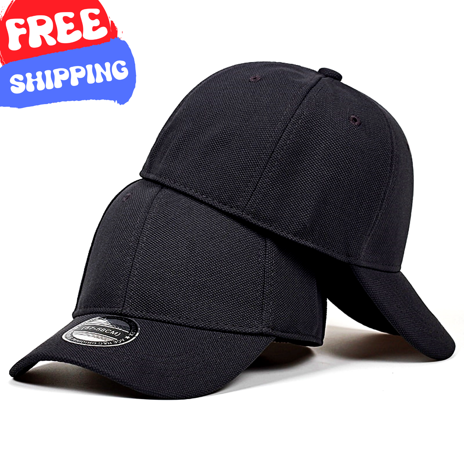 BASEBALL CAP Casual Fashion Outdoor Sun Hat Sport Men Women Plain Gray Style