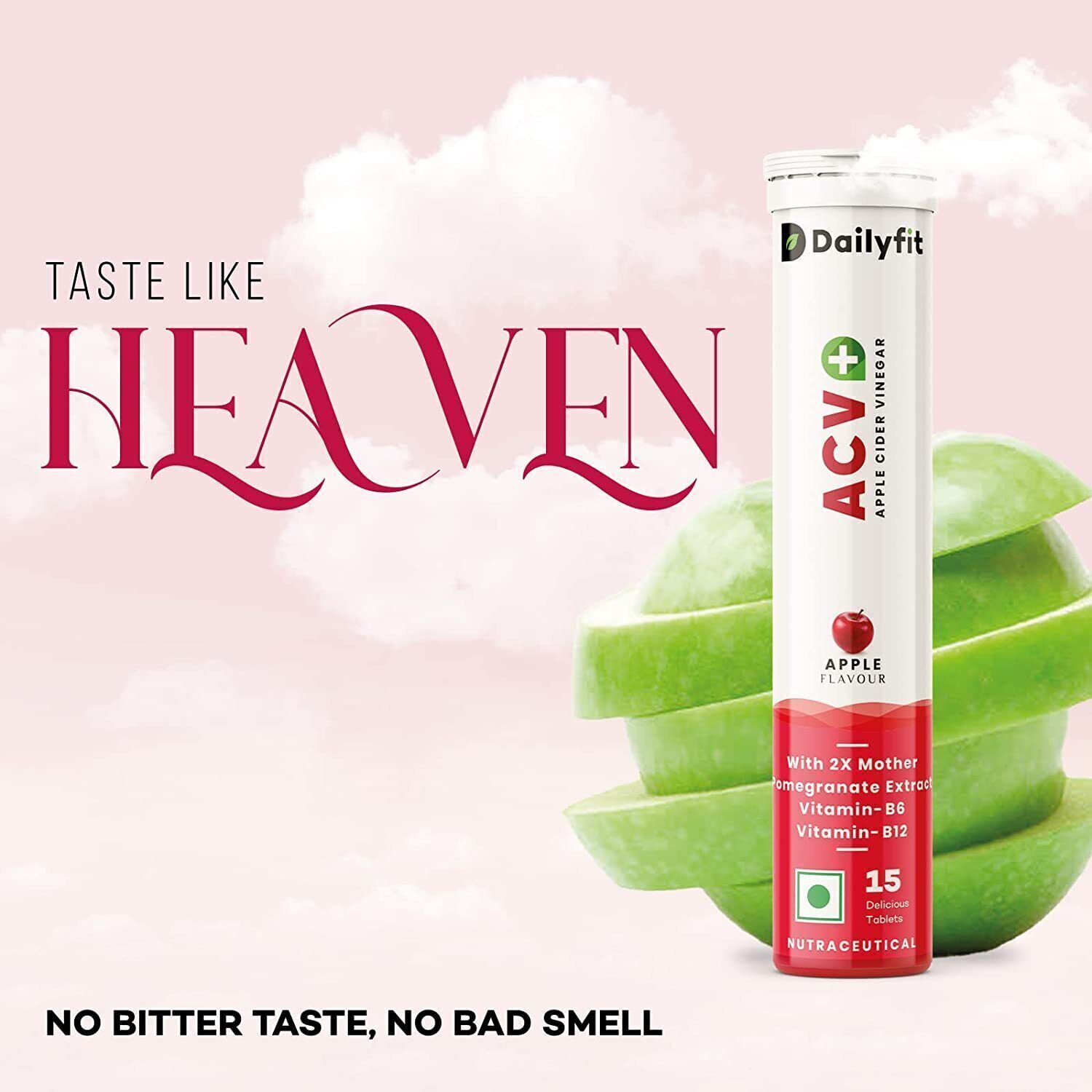 Dailyfit ACV Plus with Vitamin B12 & B6 Weight Loss 15 Effervescent