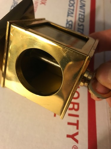 Rare Solid Brass Rotational 3D Photo Frames Round & Square & Paper Weight 3.75"H - Picture 6 of 9