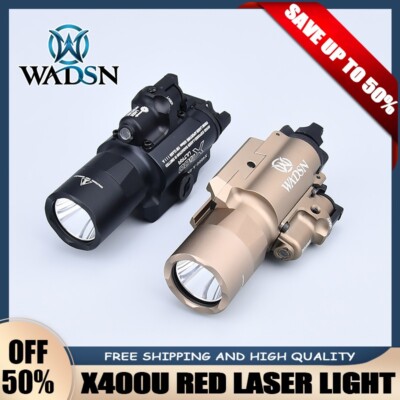 Tactical surefire X400U Red Green Laser Flashlight Metal Airsoft Weapon Light