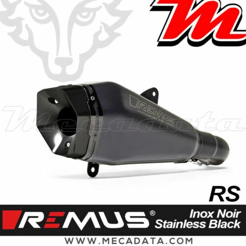 Silenciadores negros para motos Vespa