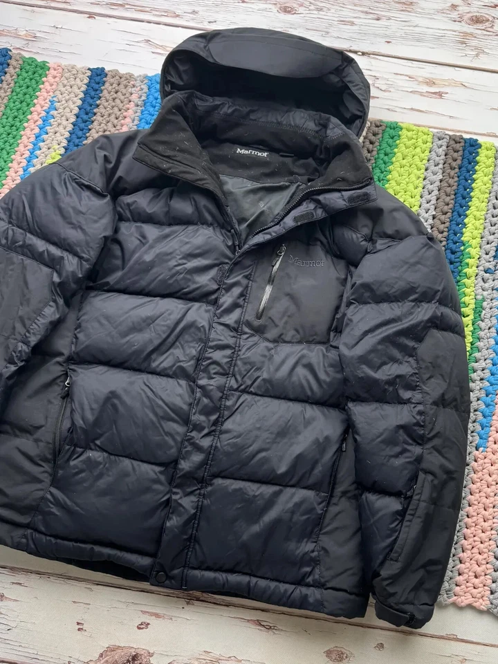 Marmot Down Puffer Jacket Men’s Size XL - Image 3 of 4