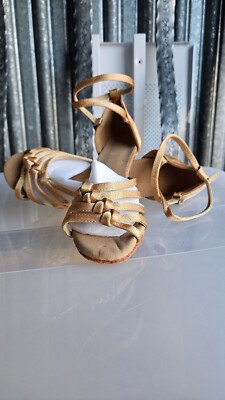 161303 Flesh 2.5''  Very Fine Quality Latin Rhythm Salsa Dance Shoes (sz5 -10.5)