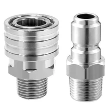 Pressure Washer Adapter Set Quick Connect Kit 3/8 Male Thread Fitting 5000 Psi