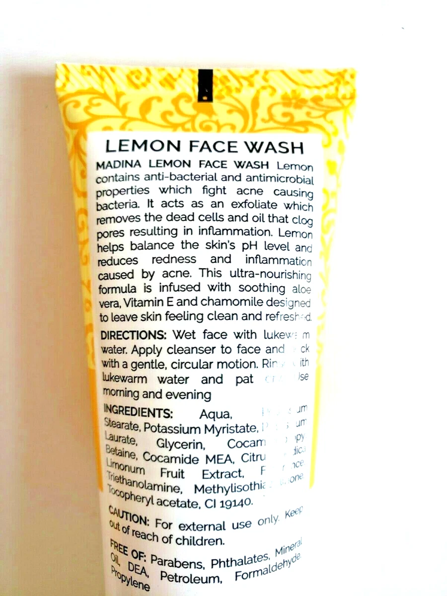 Lemon Face Wash 100 ML Skin Care, 49 OFF