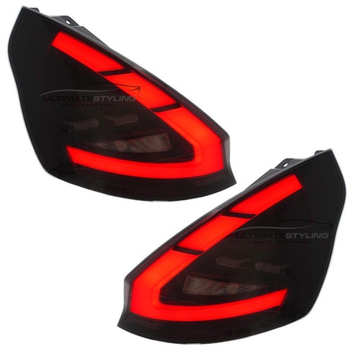 Ford Fiesta Mk7 Mk7.5 2008-2017 LED Dynamic Tinted Smoked Rear Lights Animation - Picture 4 of 12