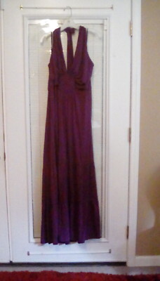 NWT LANE BRYANT PLUS SIZE 26 PURPLE HALTER MAXI DRESS | eBay