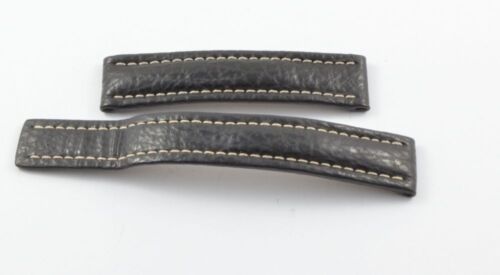 BREITLING LEATHER BRACELET 18MM 181-8 FOR FOLDING CLOSURES RARE - Picture 1 of 2