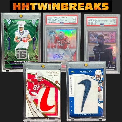 Football HOT PACKS Chase Auto PSA 10 Nike Swoosh NFL Shield Logo Tag RC 1/1 BGS - Picture 8 of 11