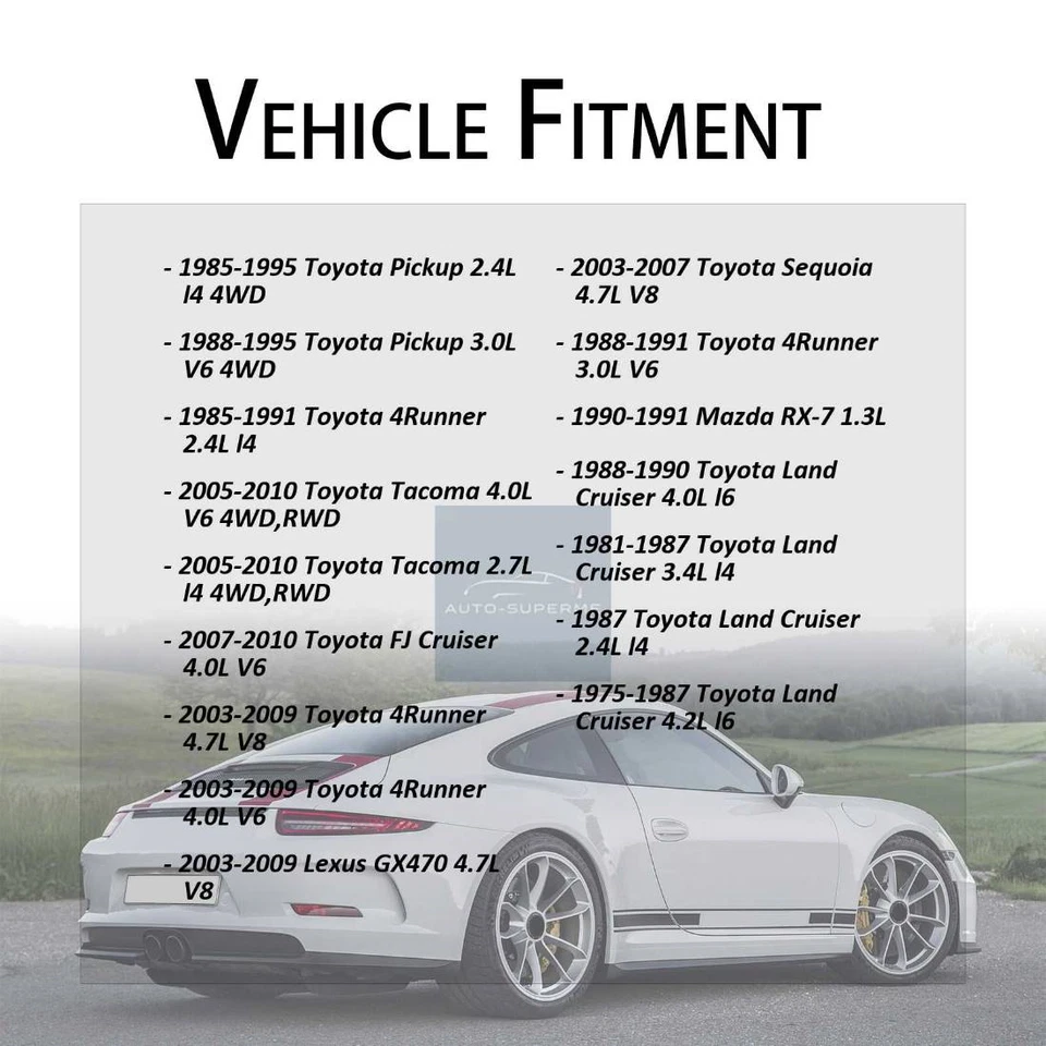 Болты суппорта переднего тормоза 4x для Toyota Tacoma 2,7 л полный привод полный привод 2005-2010 - Изображение 2 из 4