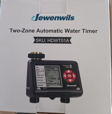 Dewenwils Two-zone Automatic Water Timer Sku:HDWT01A