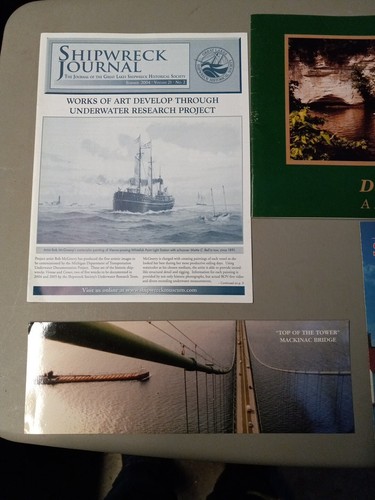 Vintage MICHIGAN Map And Travel Guide Lot 7 COLOR TOUR Booklets Maps - Picture 2 of 4