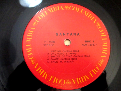 SANTANA Self Titled Debut '70 COLUMBIA PC-9781 UltraSonic EX Classic Latin Rock - Picture 9 of 11