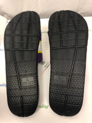 Mens 2020 Dodgers SF Giants Striped Shower Slide Shoes  display picture 3