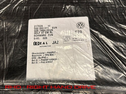 VW Golf 7 2012-2020 RHD 5G2863011A Original Factory Fußmatten vorne und hinten - Bild 8 von 10